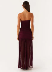Robe longue Savaya - Mûre