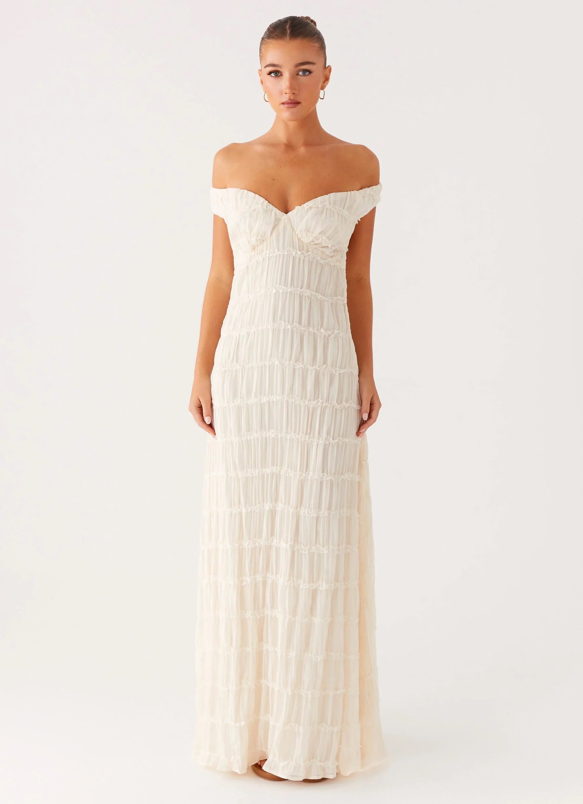 Robe longue Embrace - Ivoire