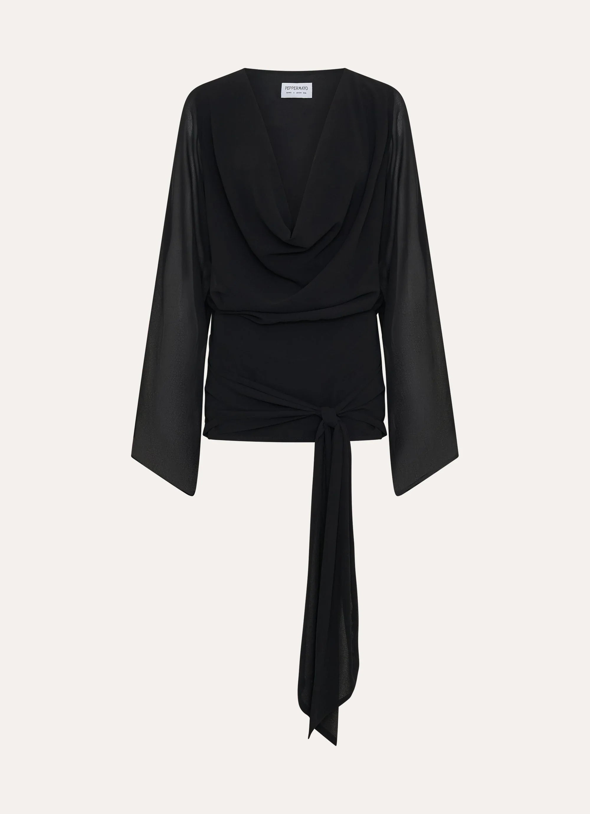Robe Courte Manches Longues Sorrel - Noir