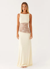 Robe longue Lucinda - Jaune