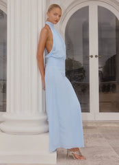 Robe longue Lalia - Bleu pâle