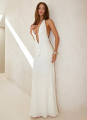 Robe longue Smoke Ivy - Blanche