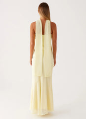 Robe longue Under The Pagoda - Jaune
