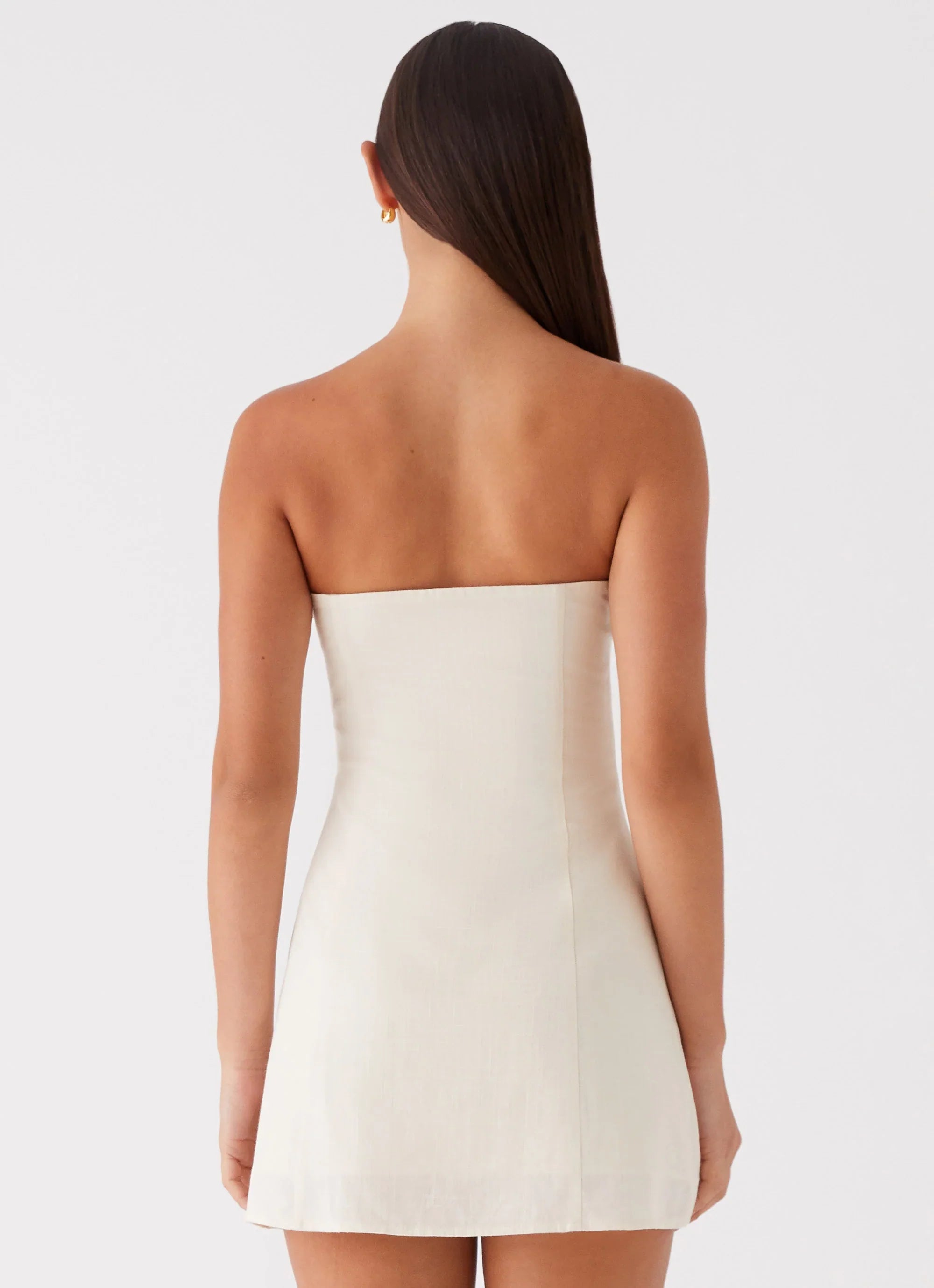 Robe Courte en Lin Do It That Way – Ivoire