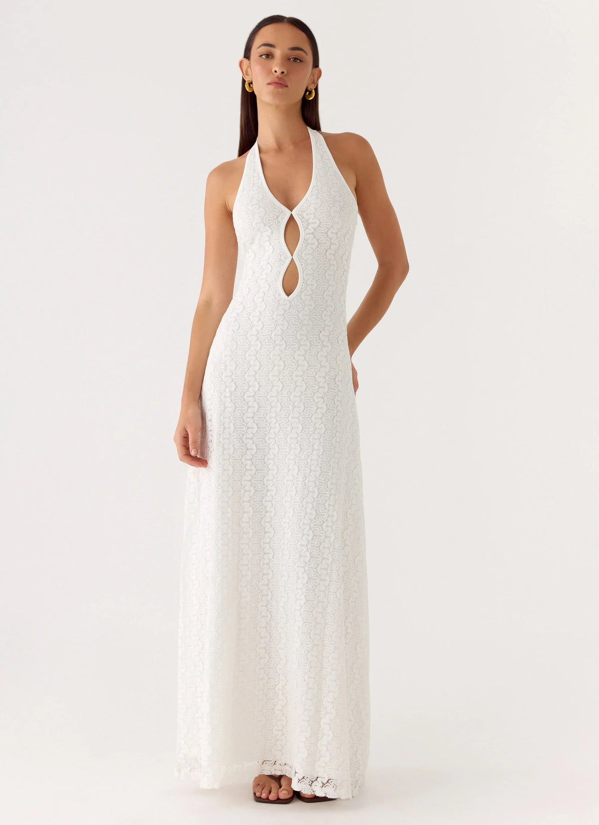 Robe longue Vanessa - Ivoire