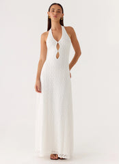 Robe longue Vanessa - Ivoire