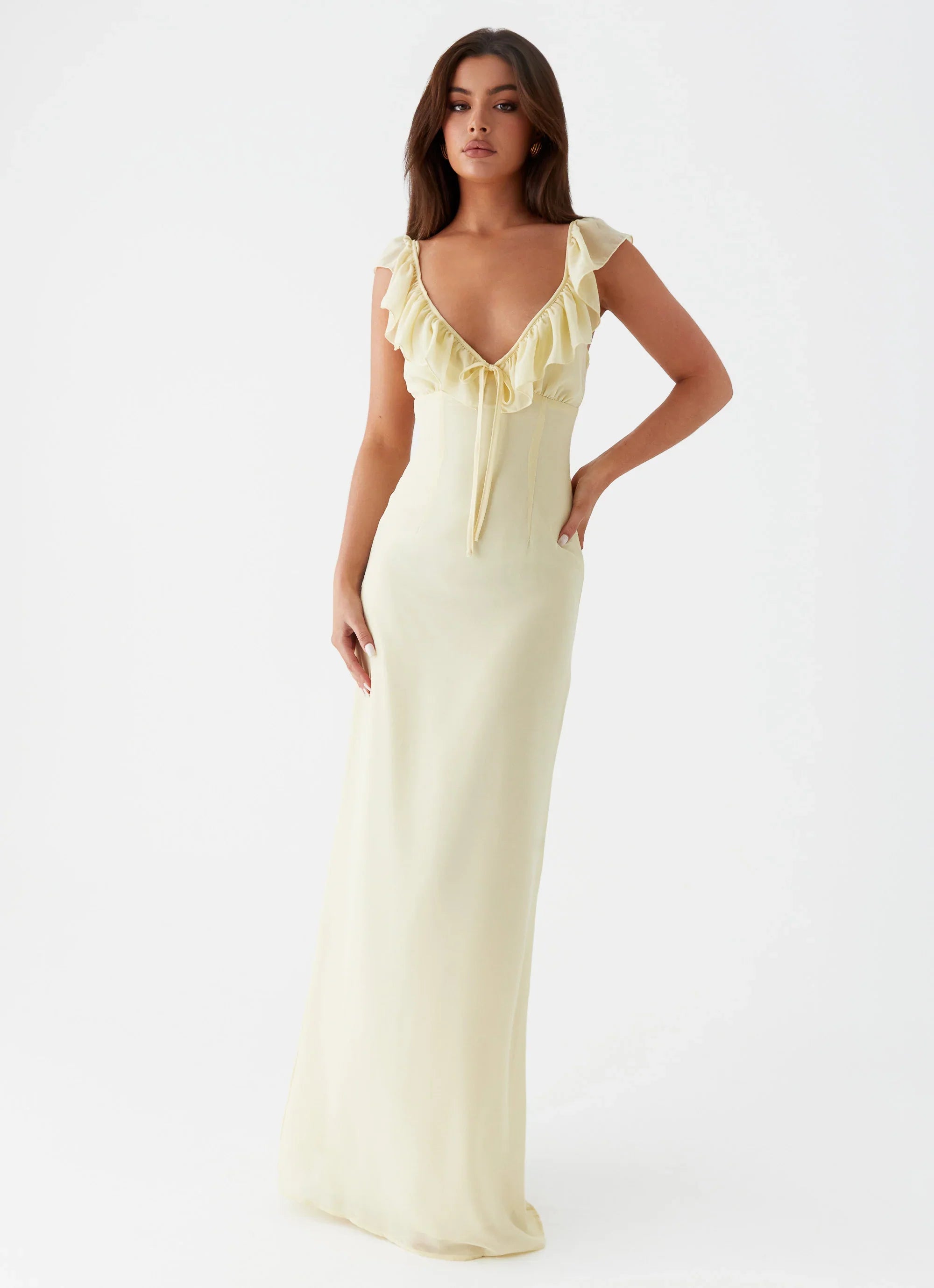 Robe longue Silvie - Jaune