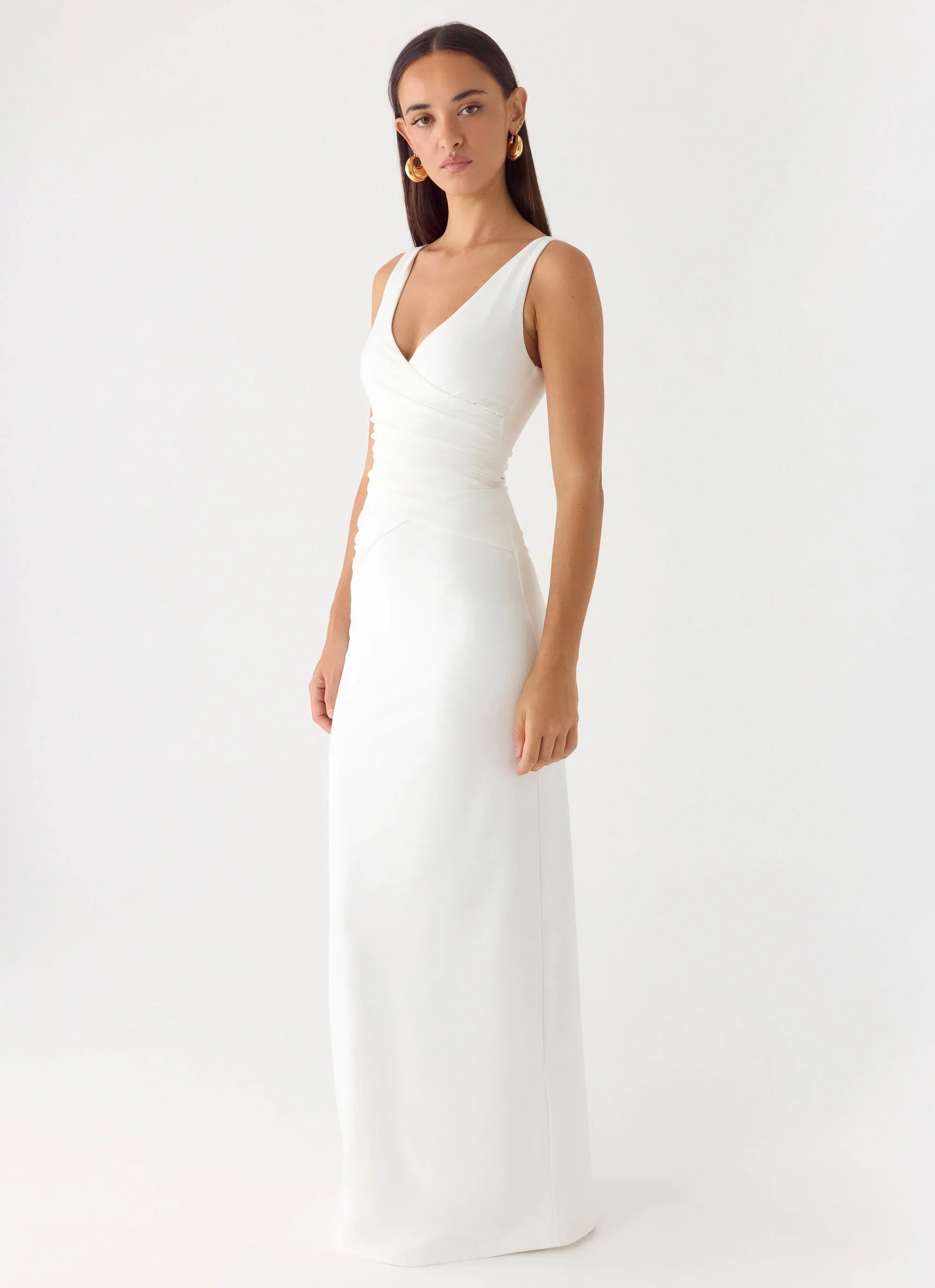 Robe longue Nerine - Blanc