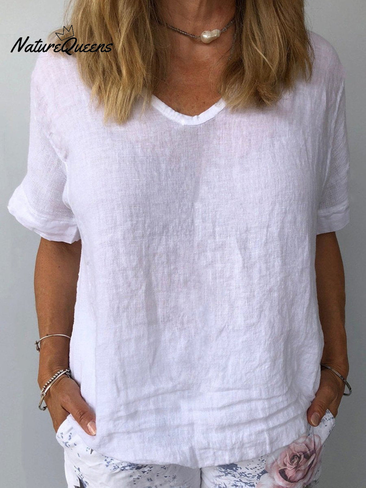 Women's Cotton & LinenCasual Top