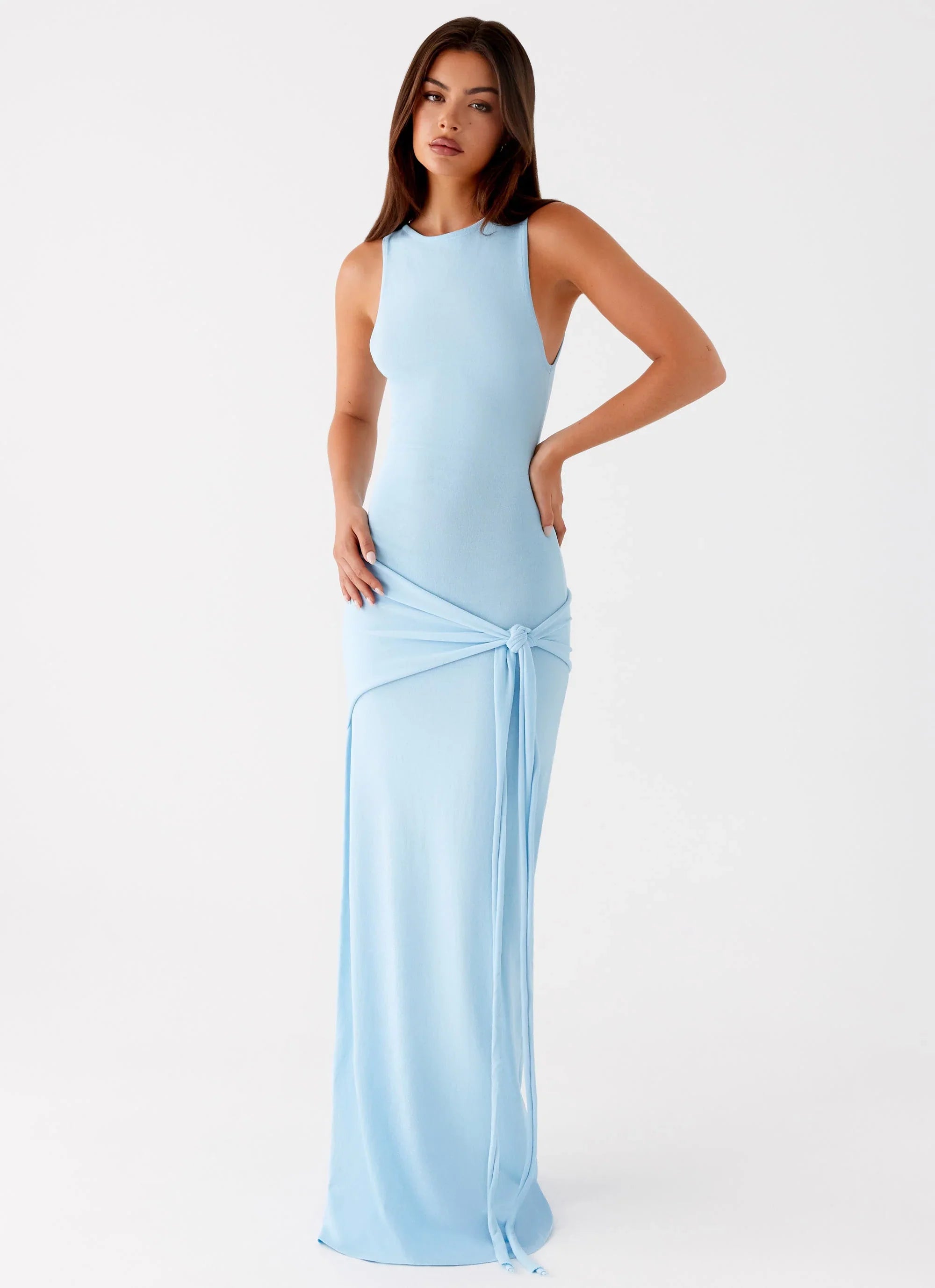 Robe longue Leona - Turquoise