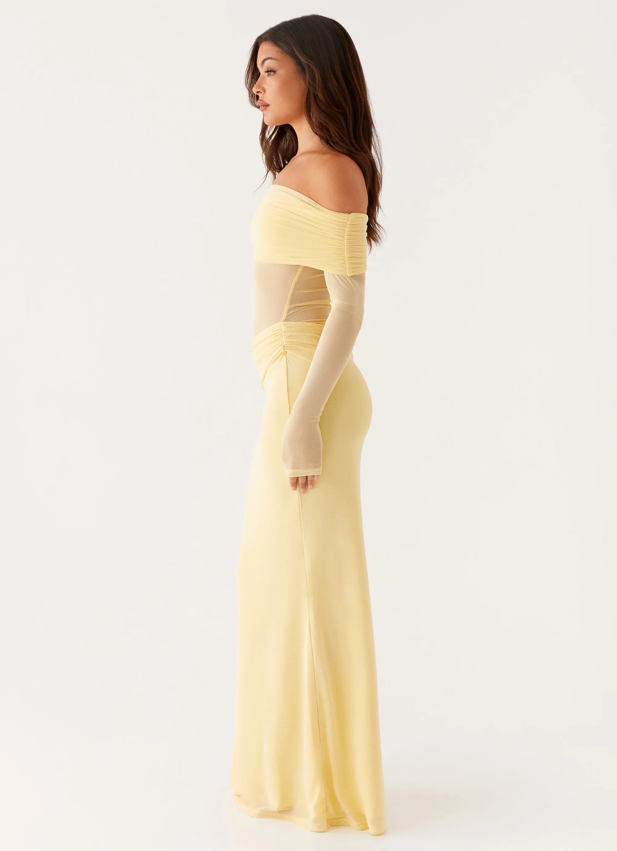 Robe longue Emery – Jaune