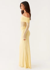 Robe longue Emery – Jaune