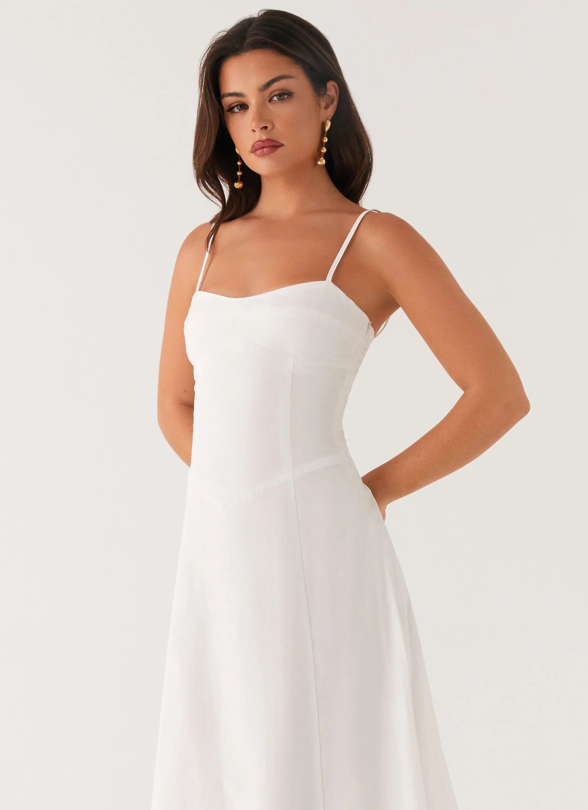 Robe midi Noosa - Blanc