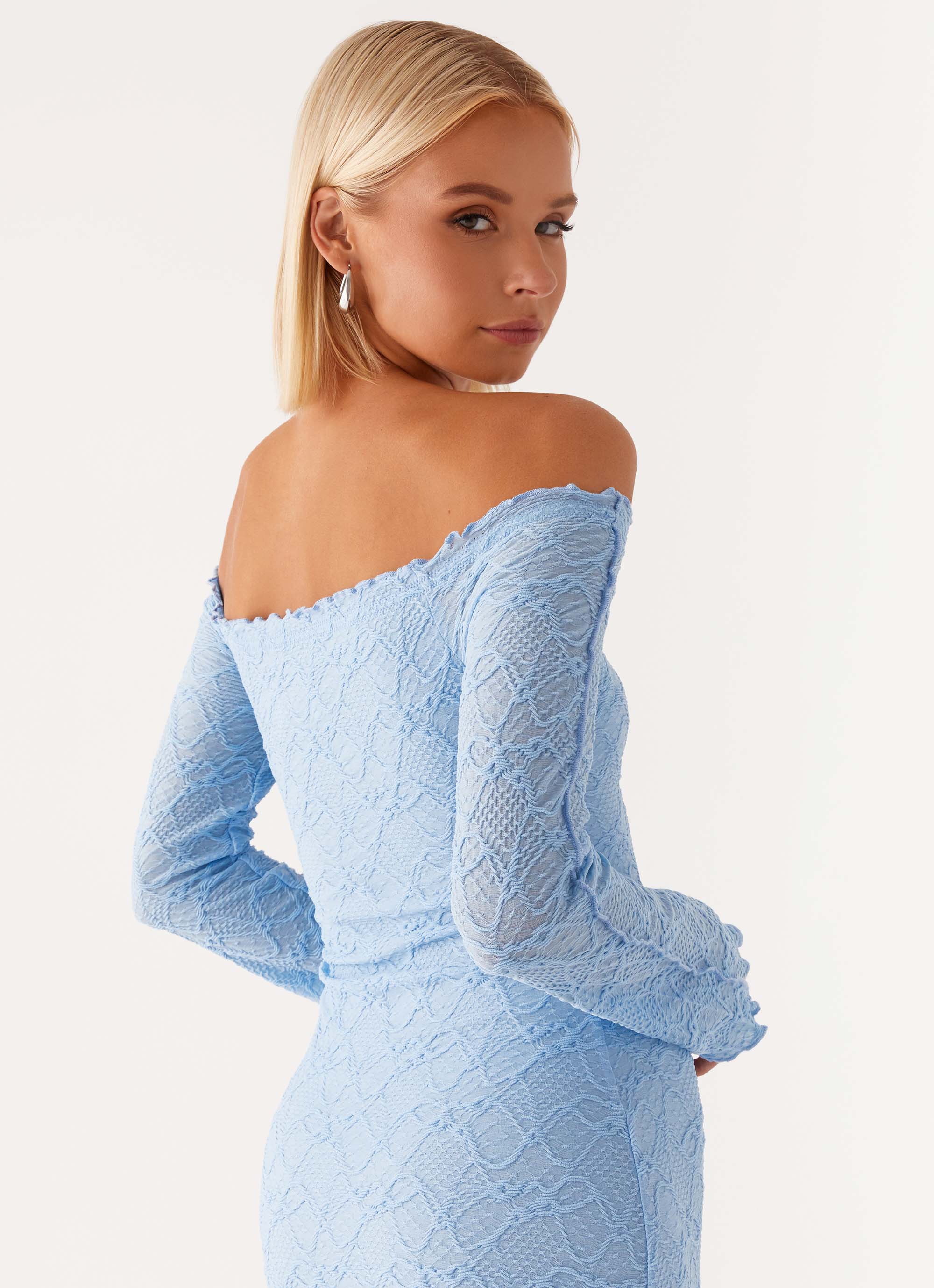 Robe longue Elouera - Bleu ciel