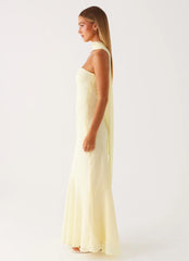 Robe longue Under The Pagoda - Jaune