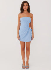 Mini-robe en lin Rosella - Bleu