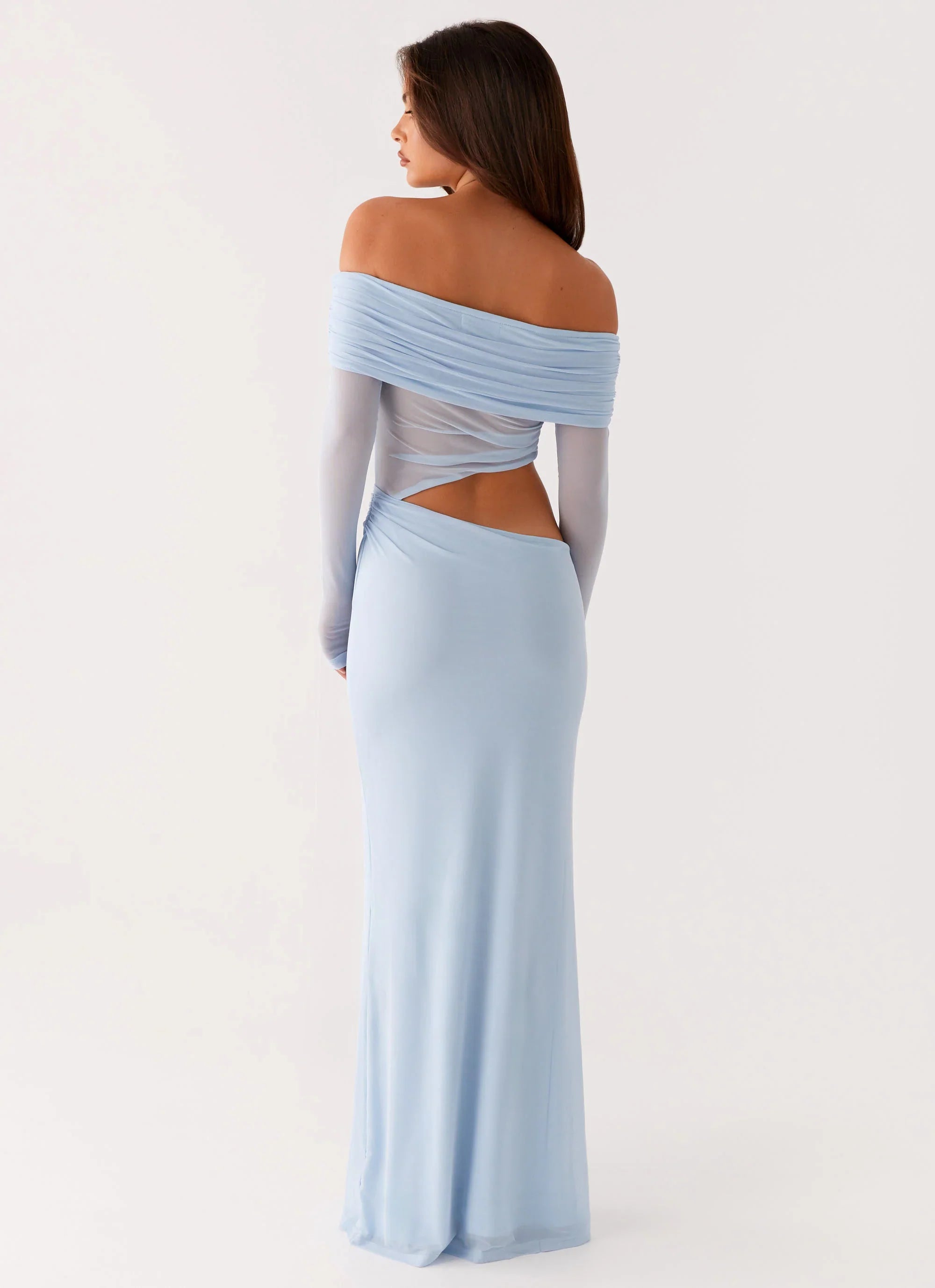Robe longue Emery - Bleu