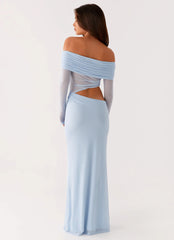 Robe longue Emery - Bleu