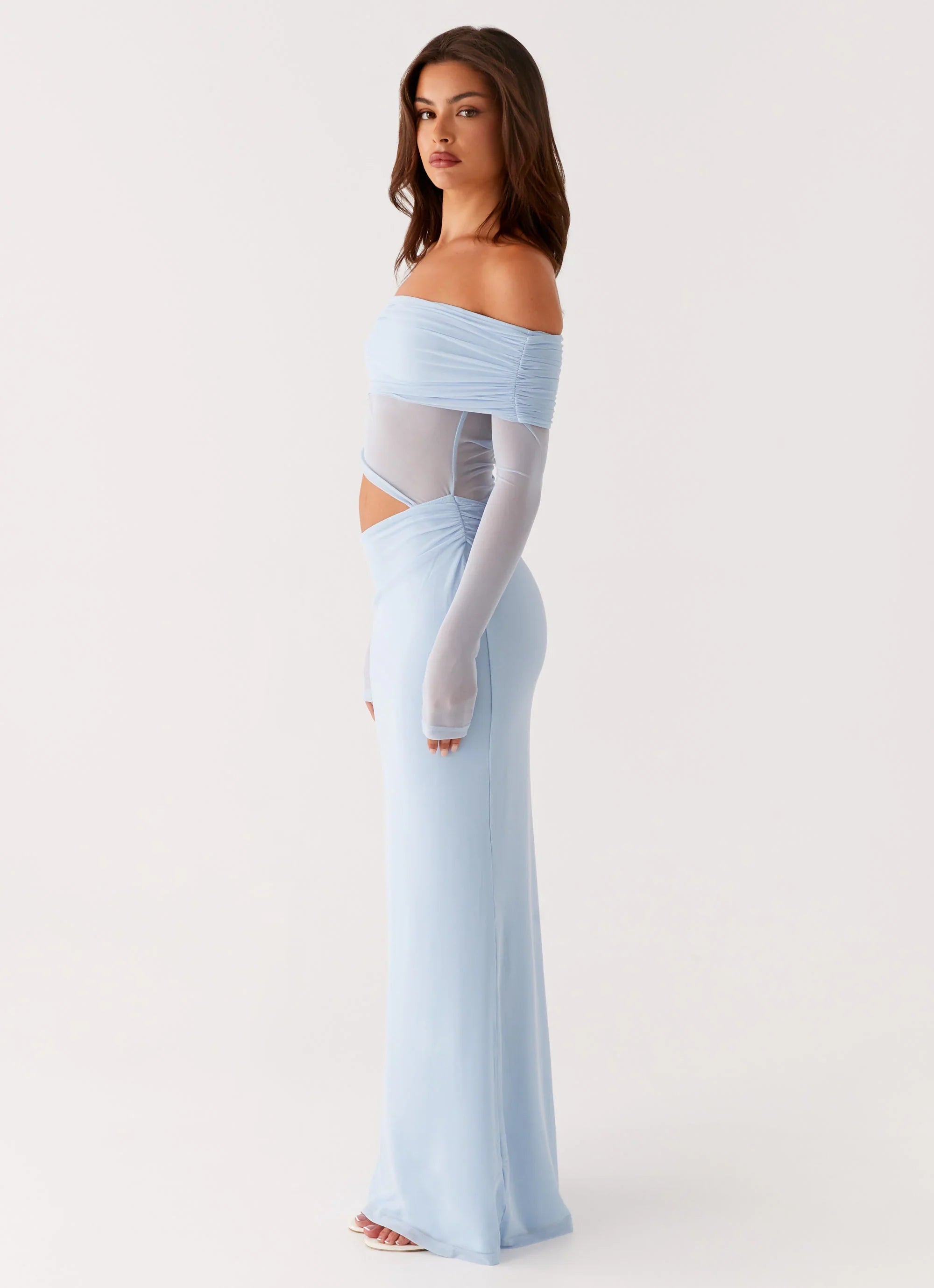 Robe longue Emery - Bleu