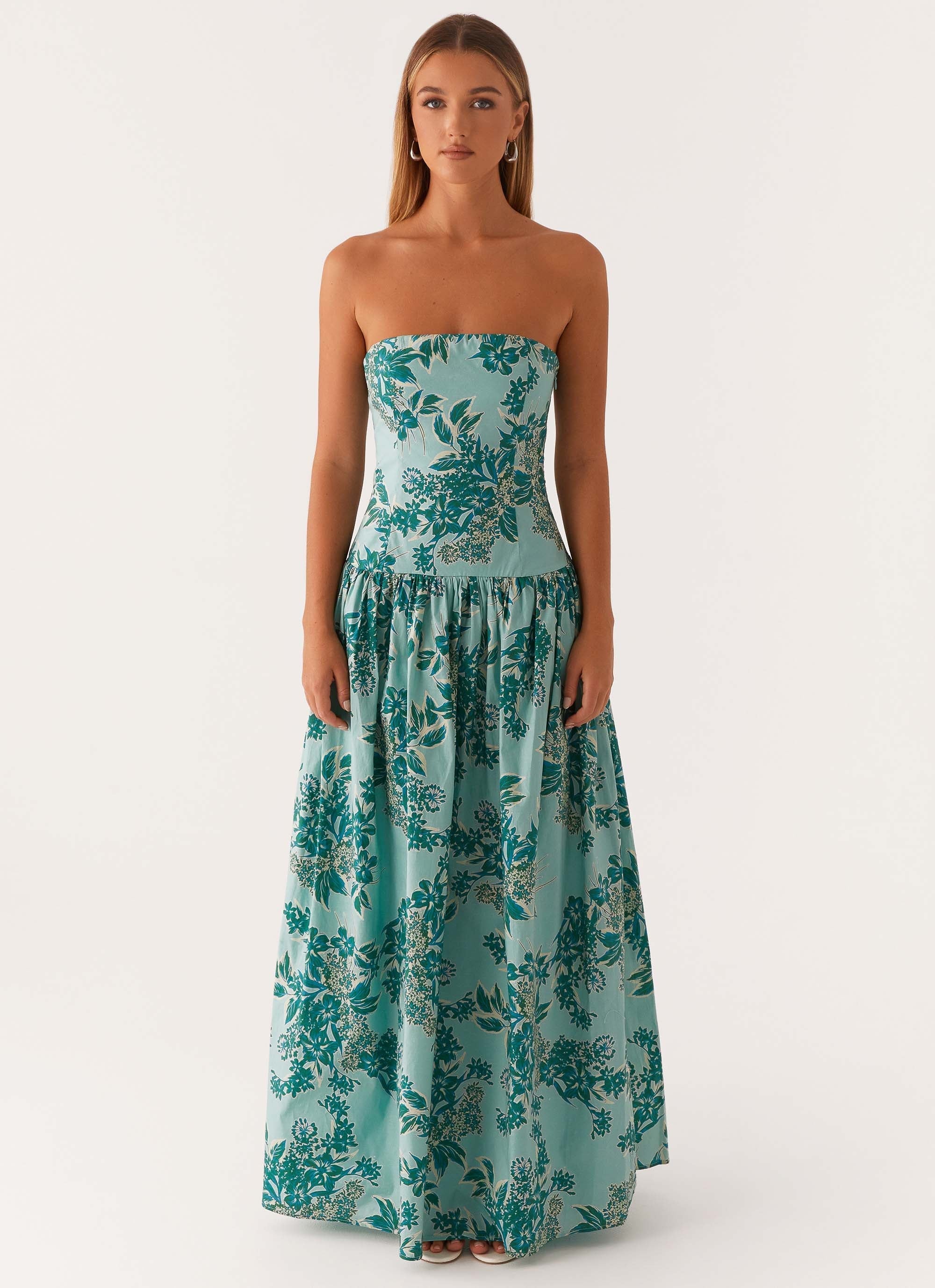 Robe longue Andorra - Imprimé fleuri Cloud Nine