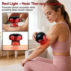 2 Pack Cupping Set, 7-in-1 Smart Cupping Therapy Massager. Red Light Cupping Therapy Set with 2 Modes for Targeted Muscle Soreness,Tighter Skin,Cupping Kit with 20 Levels Suction and Heat