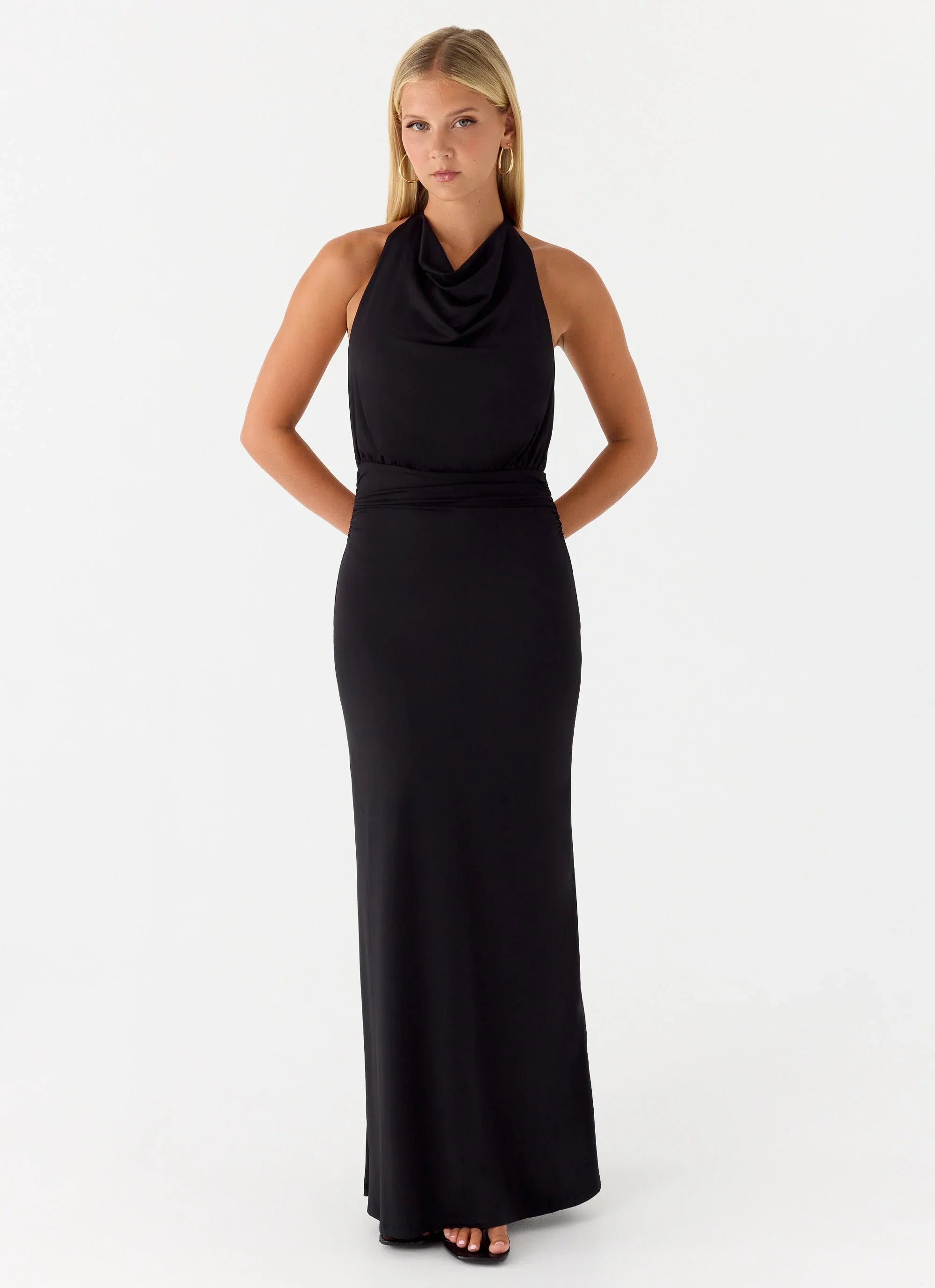 Robe longue Crazy Over Me - Noir