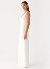 Robe longue Nerine - Blanc