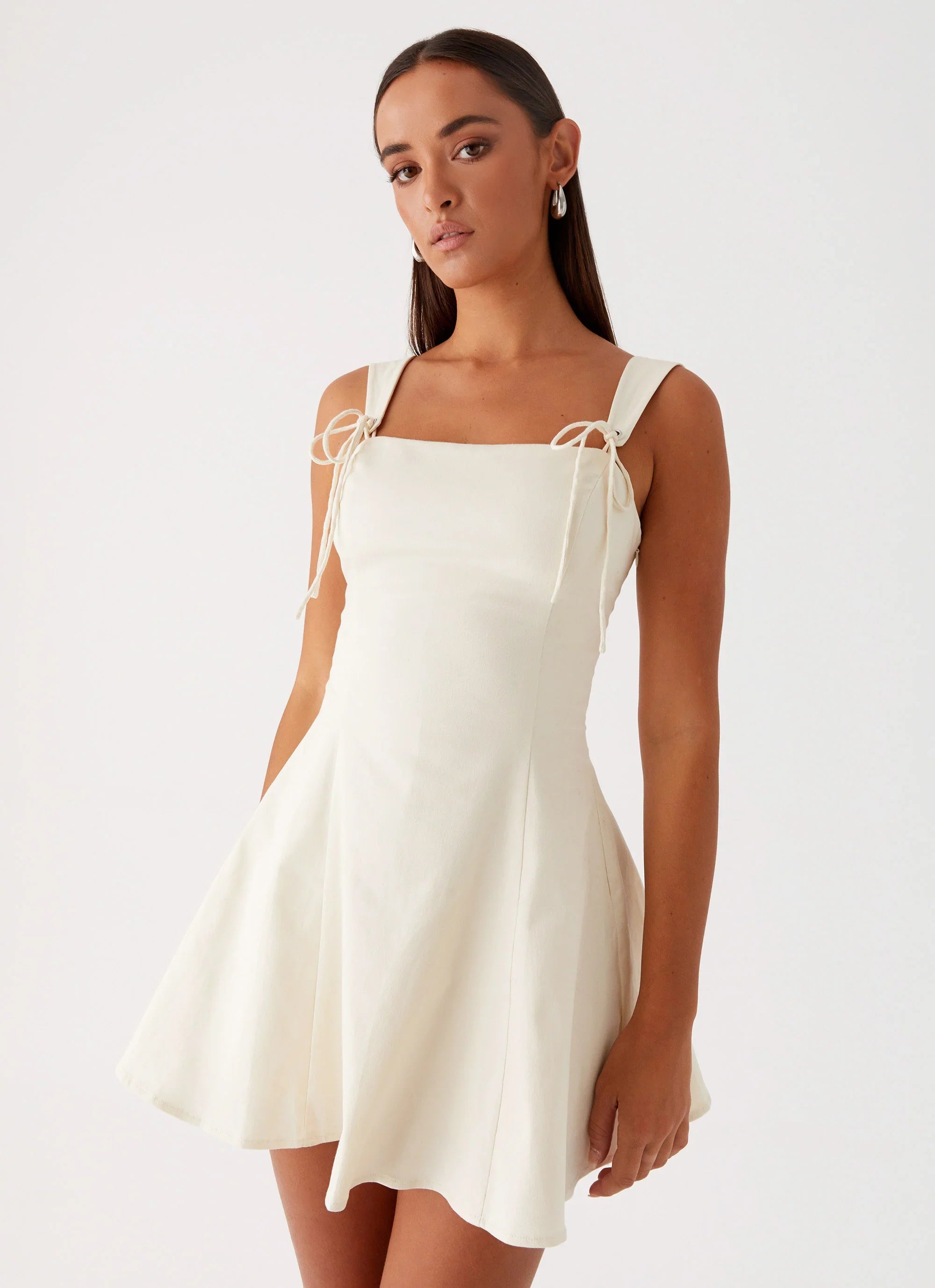 Mini robe Jamaya à nouer - Ivoire