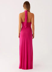 Robe longue Ericka - Rose vif