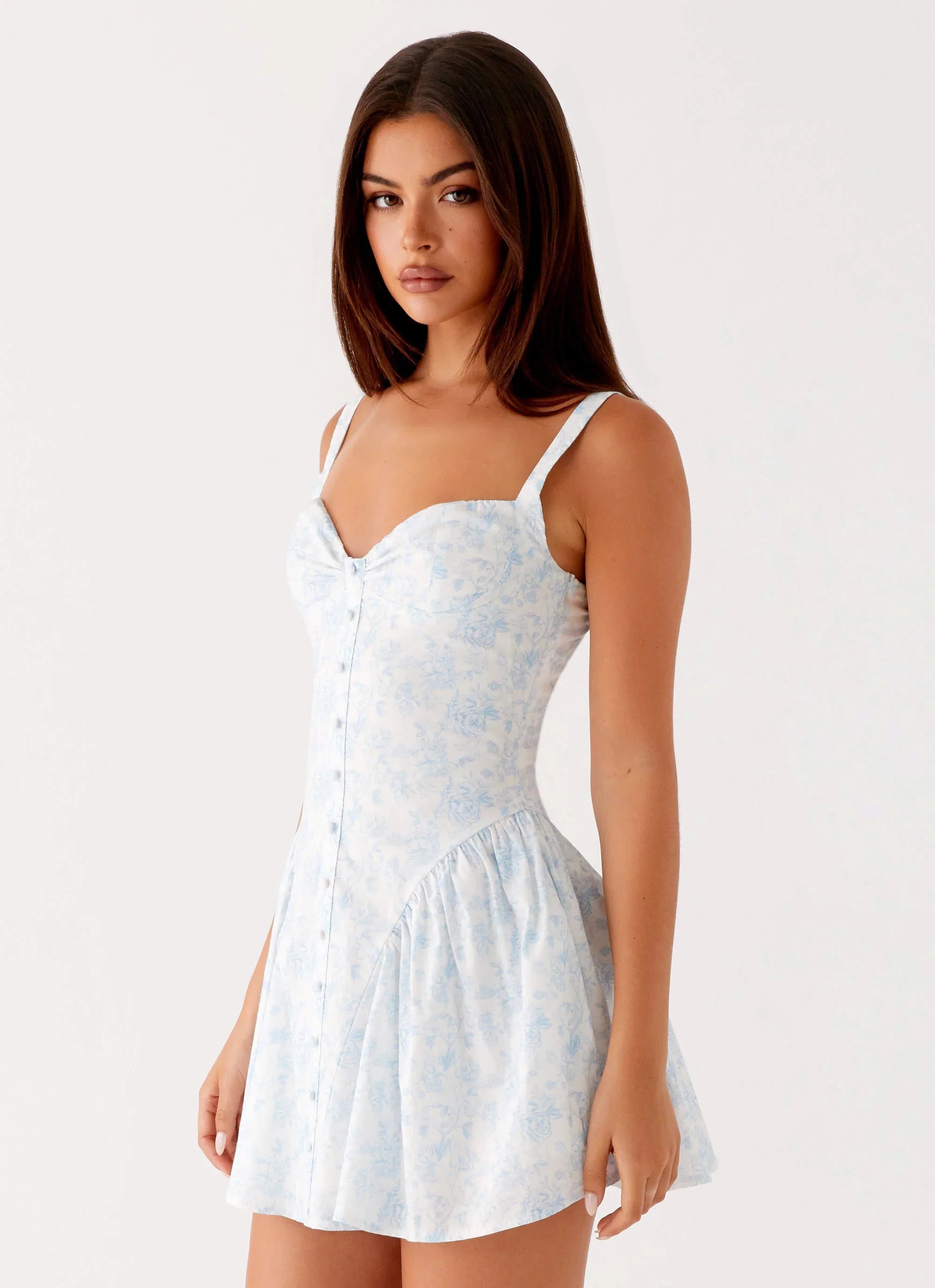 Mini-robe Domaine – Fleuri bleu