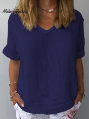 Women's Cotton & LinenCasual Top