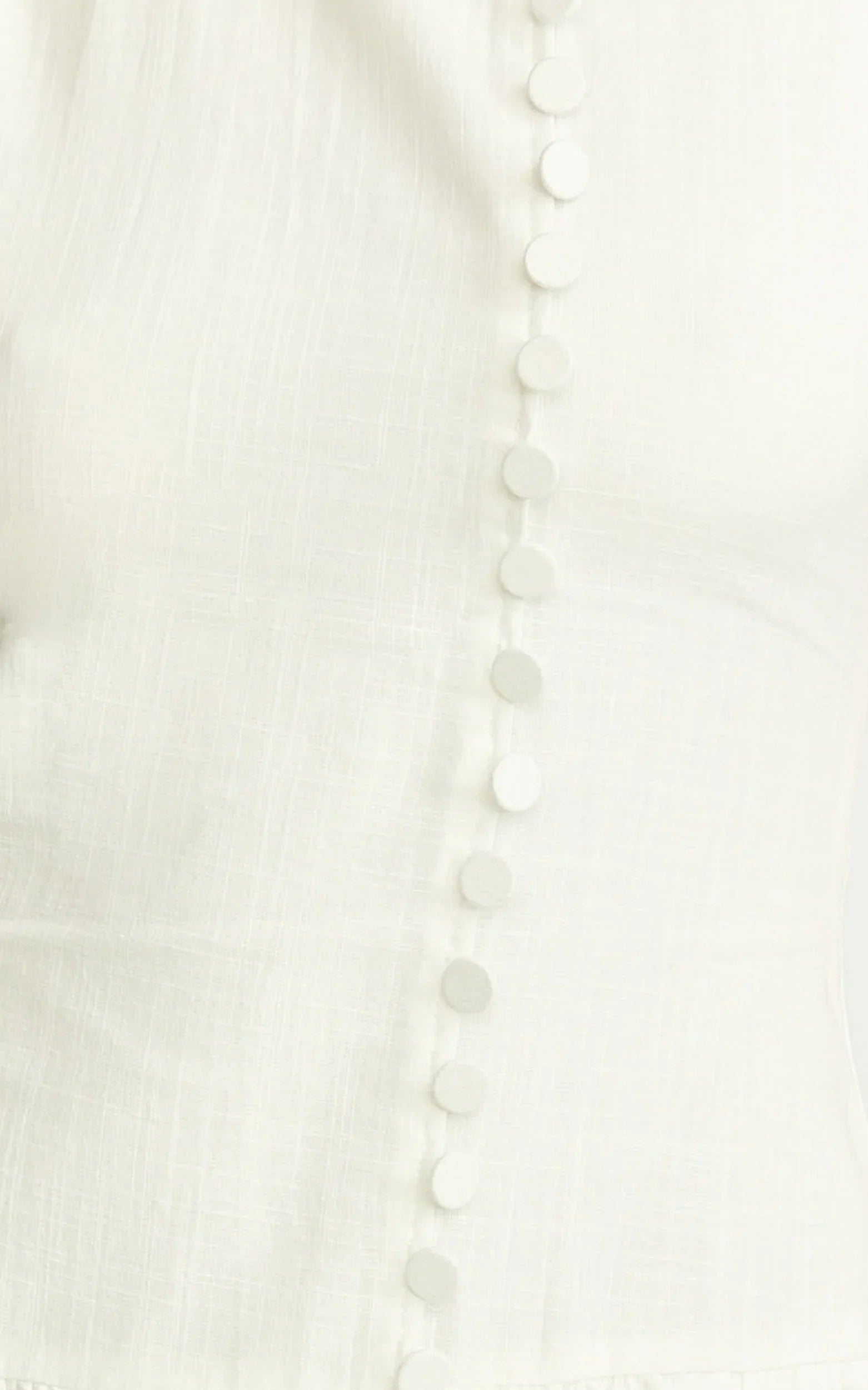 Robe Courte Cortez – Robe Boutonnée Col Montant Blanche