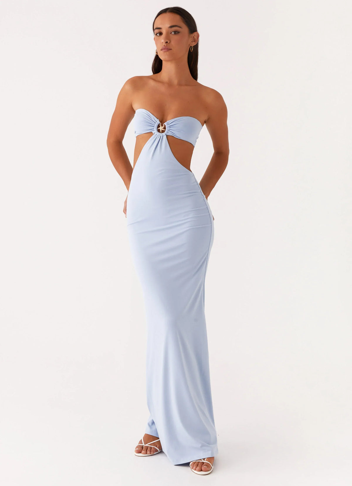 Robe longue Tatiana - Bleu