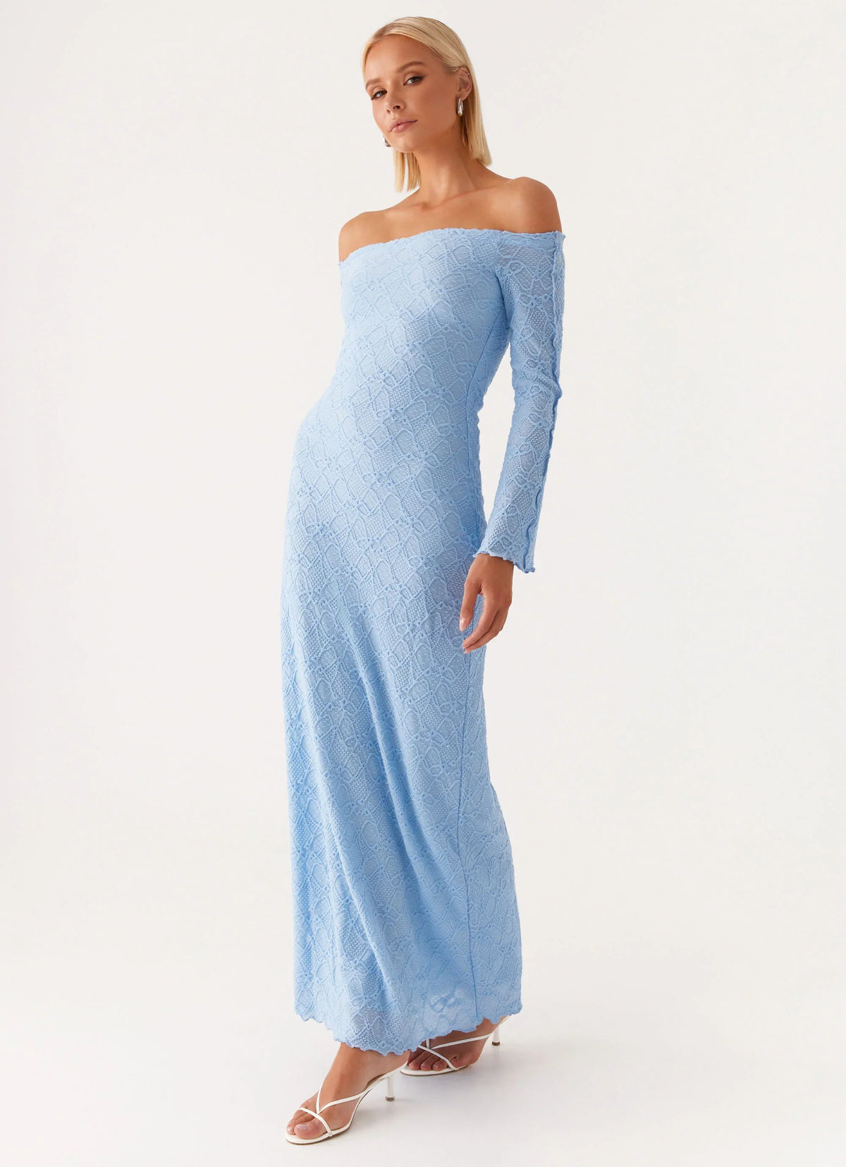 Robe longue Elouera - Bleu ciel