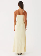Robe longue Miss Bloom - Citron