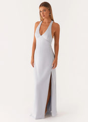 Robe longue Angie - Bleue