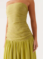 Robe longue Dreamer - Zeste de citron vert