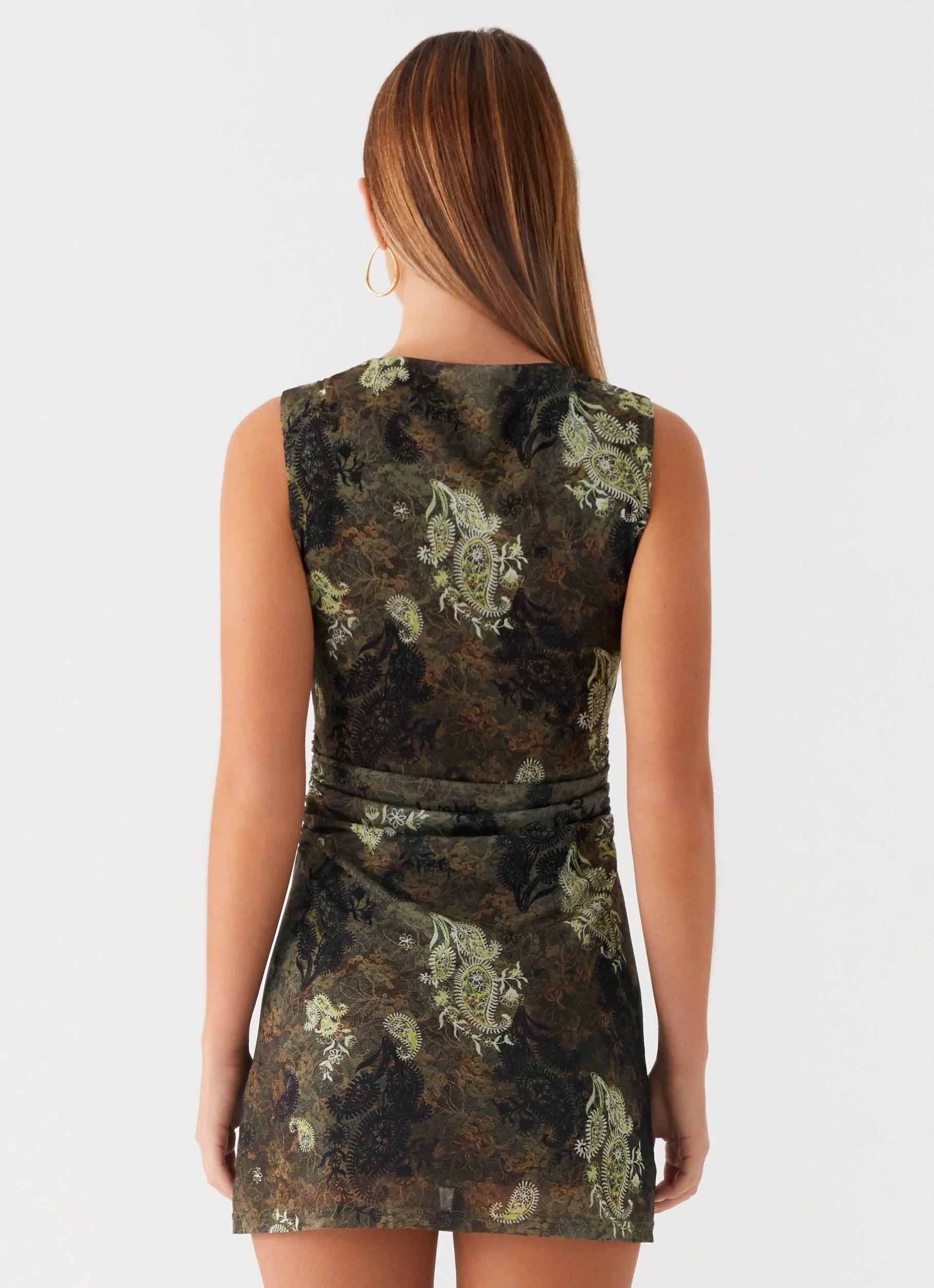 Mini-robe Zella - Imprimé floral cybernétique