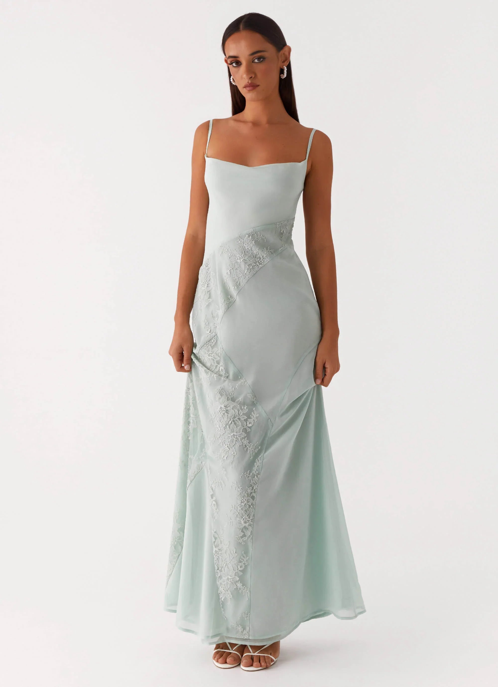 Robe longue Gabriana - Sauge