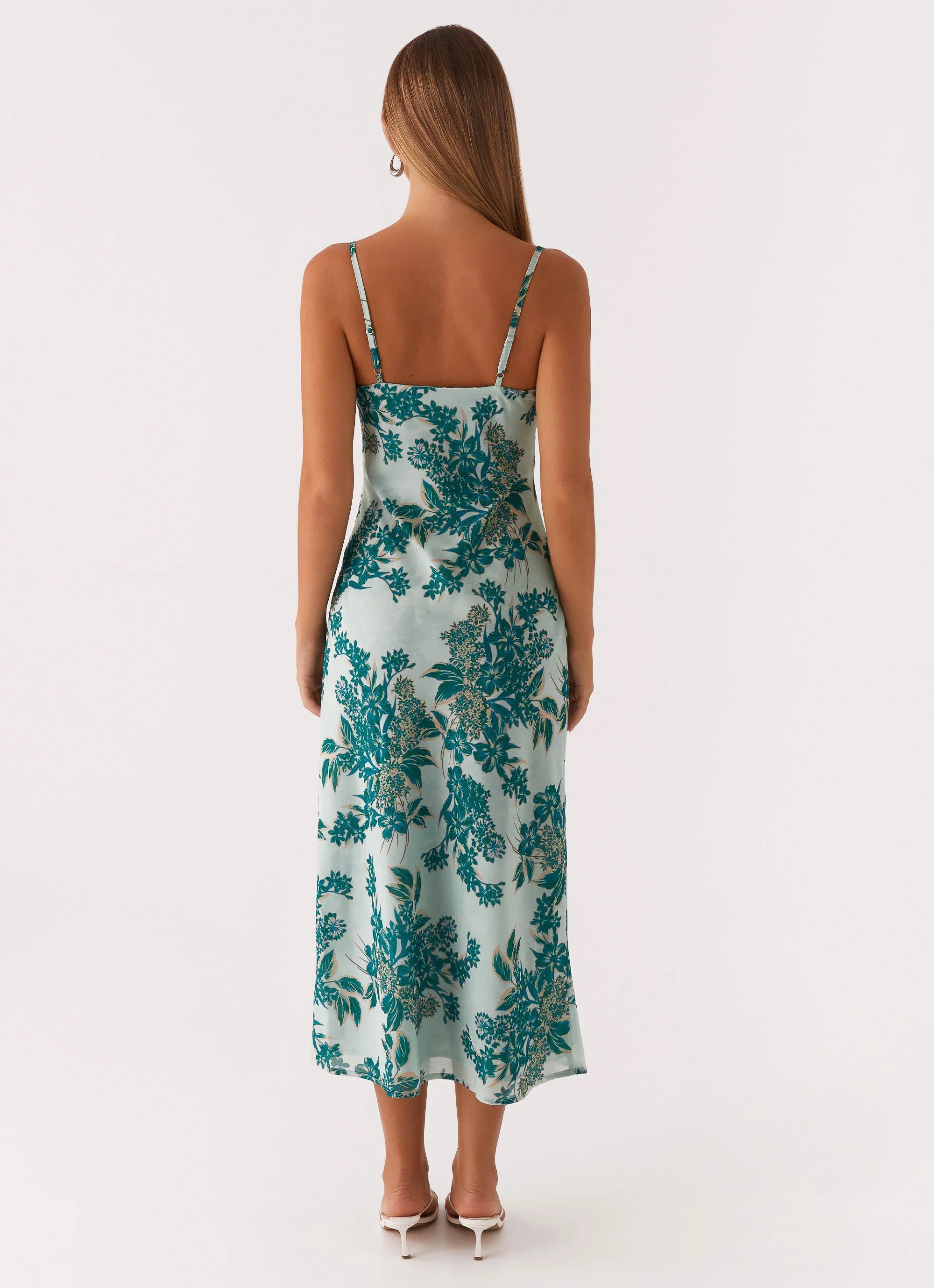 Robe Midi Love Song - Imprimé Floral Nuage de Rêve
