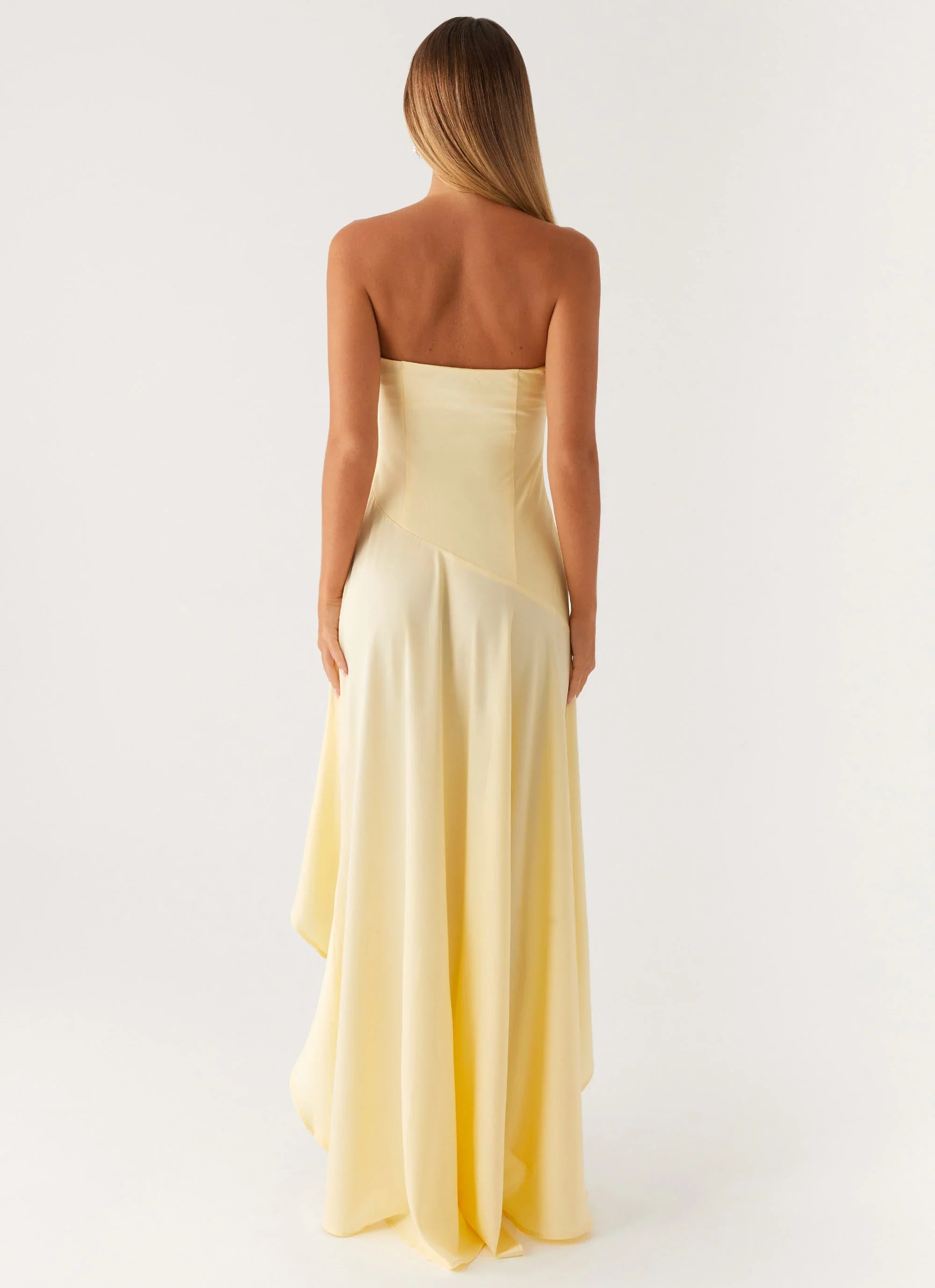 Robe longue Bodie - Jaune pastel