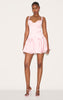 Robe Babydoll Rose Pâle Plissée avec Détail sur le Buste