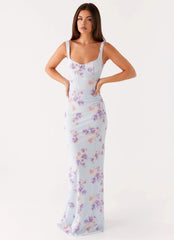 Robe longue Charity - Imprimé