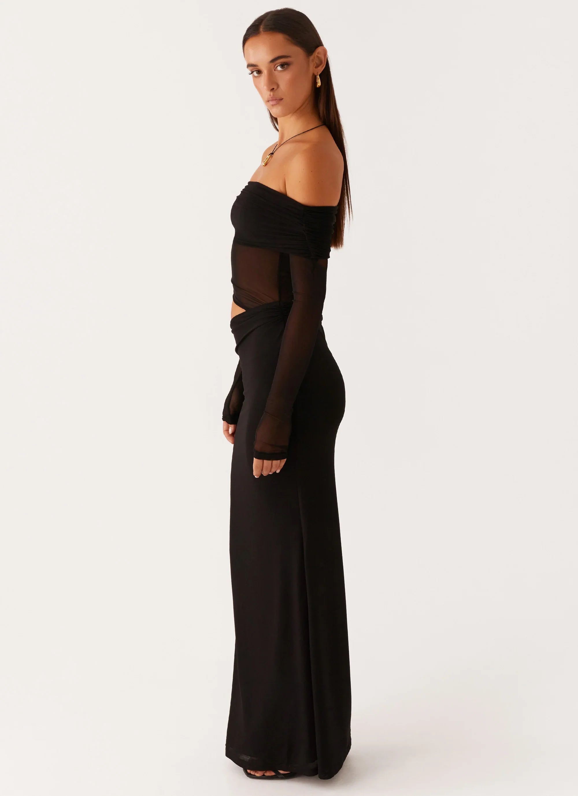Robe longue Emery - Noir