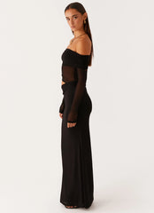 Robe longue Emery - Noir