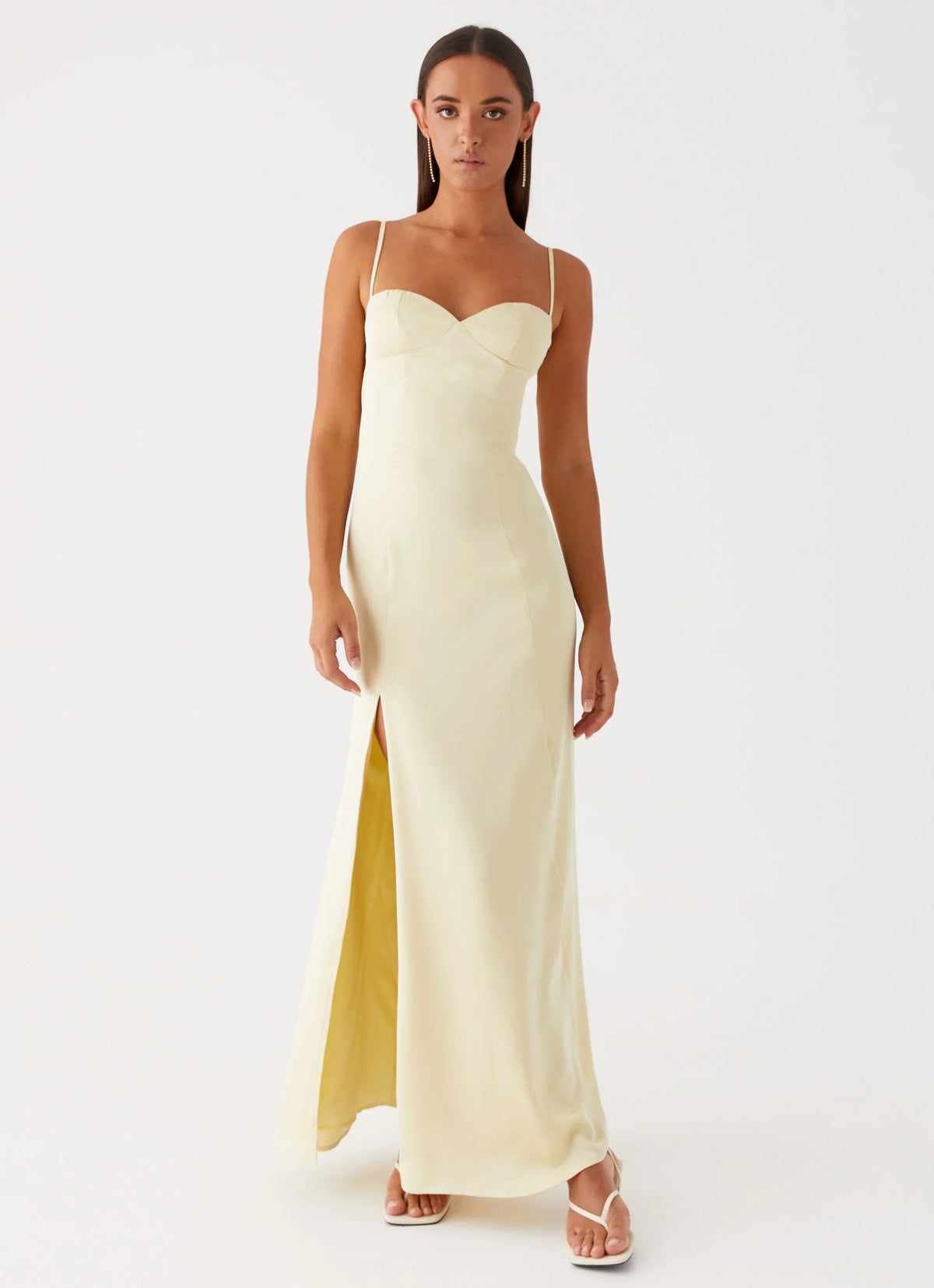 Robe longue Miss Bloom - Citron