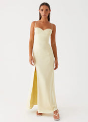 Robe longue Miss Bloom - Citron