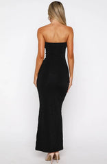 Robe longue Platinum noire