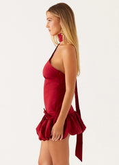 Mini-robe Belina Scarf - Merlot