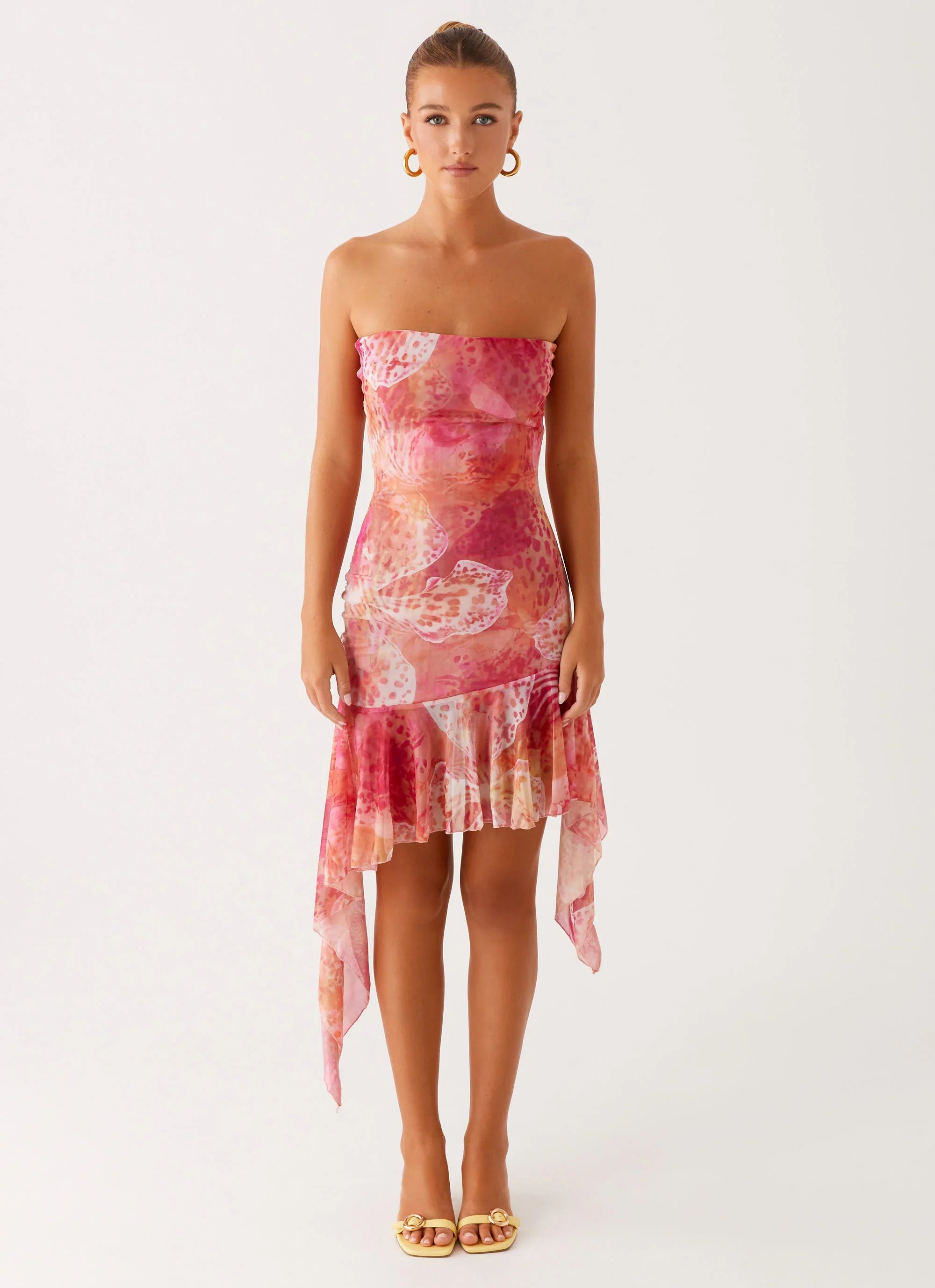 Mini-robe Brooks - Flamant rose en fête